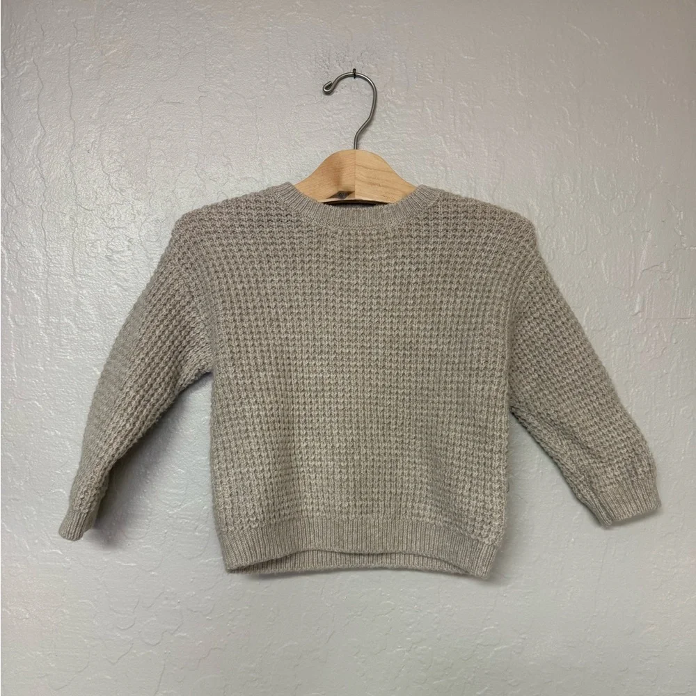 $18 ADD ON Zara Boys Cream Knit Sweater Beige 1.5Y‎ 24M Janie and Jack Kyte